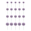 Toppers Bolas Lilás - conj.20